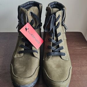 LGND Olive Suede Lace Up Boots